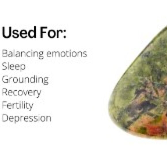 NWOT 3 piece stackable stretch bracelet Unakite Faceted gemstones 2/$25 - Picture 6 of 8